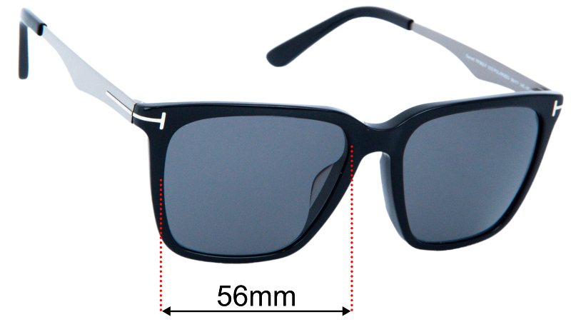 Tom Ford Garrett TF862-F 56mm Replacement Lenses